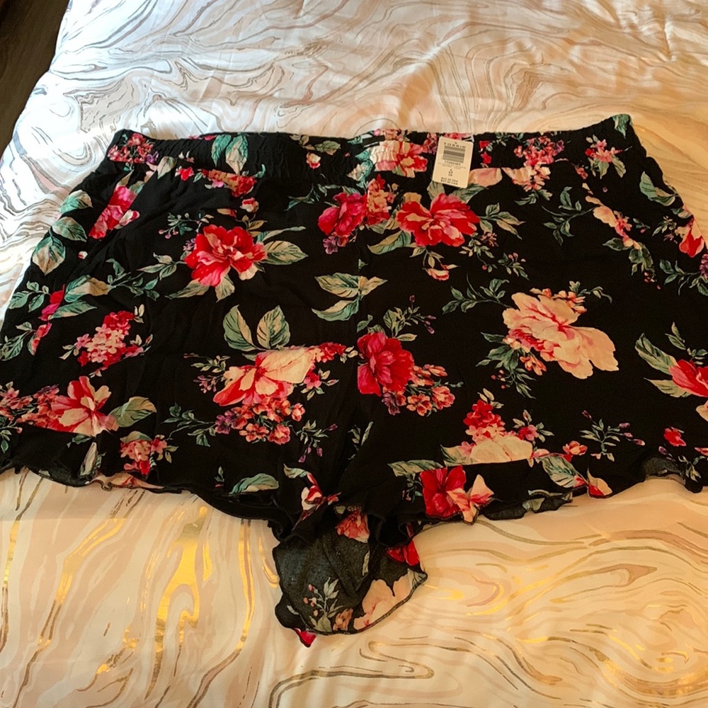 Torrid Flowy Floral Shorts